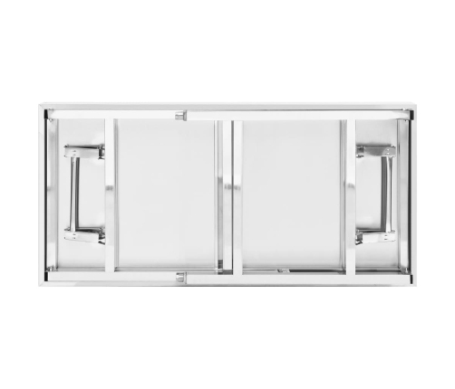 vidaXL virtuves darba galds, 120x60x80 cm, nerūsējošs tērauds