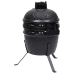 vidaXL Kamado grils, kūpinātava, keramika, 56 cm, melns