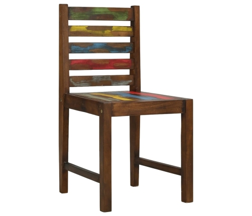 vidaXL virtuves krēsli, 2 gab., pārstrādāts masīvkoks