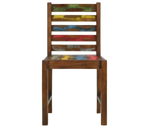 vidaXL virtuves krēsli, 2 gab., pārstrādāts masīvkoks