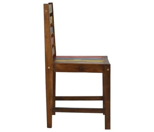 vidaXL virtuves krēsli, 2 gab., pārstrādāts masīvkoks