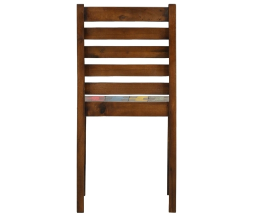 vidaXL virtuves krēsli, 2 gab., pārstrādāts masīvkoks