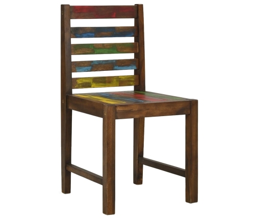 vidaXL virtuves krēsli, 2 gab., pārstrādāts masīvkoks