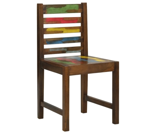 vidaXL virtuves krēsli, 2 gab., pārstrādāts masīvkoks