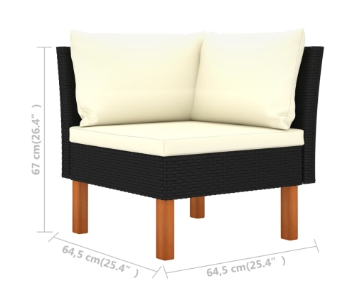 vidaXL 12-daļīgs dārza atpūtas mēbeļu komplekts, PE rotangpalma