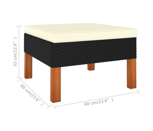 vidaXL 12-daļīgs dārza atpūtas mēbeļu komplekts, PE rotangpalma