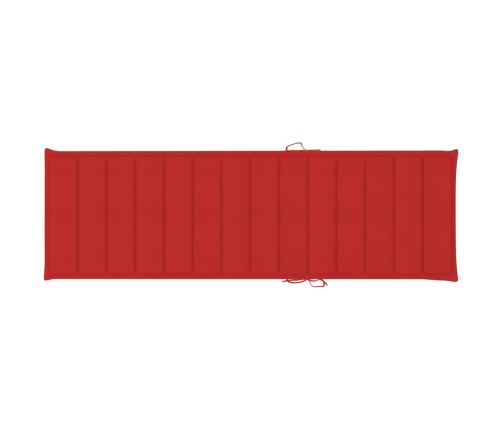 vidaXL sauļošanās zvilnis ar galdiņu un matraci, impregnēta priede