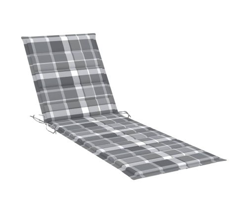 vidaXL sauļošanās zvilnis ar galdiņu un matraci, impregnēta priede