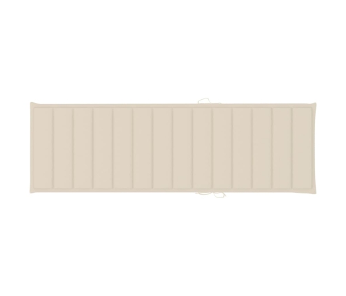 vidaXL sauļošanās zvilnis ar galdiņu un matraci, impregnēta priede