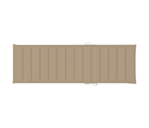 vidaXL sauļošanās zvilnis ar galdiņu un matraci, impregnēta priede