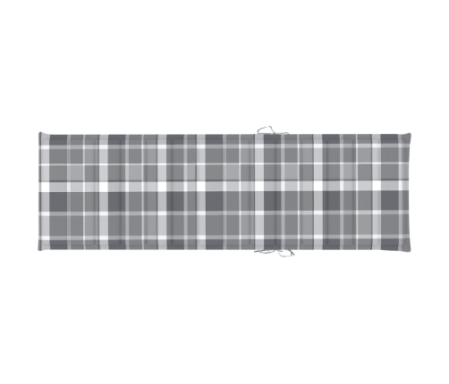 vidaXL sauļošanās zvilnis ar galdiņu un matraci, impregnēta priede