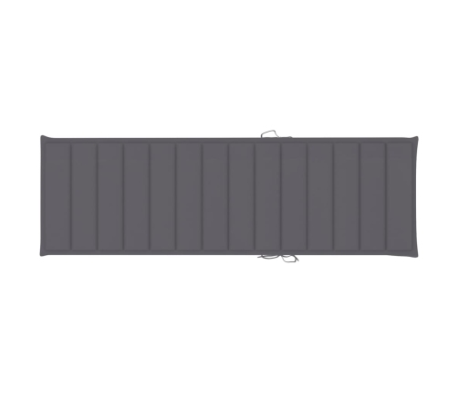 vidaXL sauļošanās zvilnis ar galdiņu un matraci, impregnēta priede