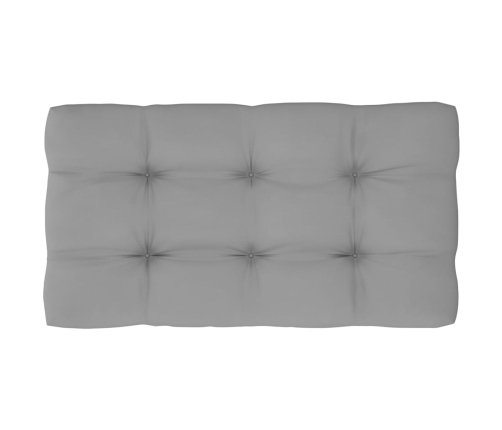 Vidējais Dārza Palešu Dīvāns, Pelēks, Impregnēts Priedes Koks Vidaxl