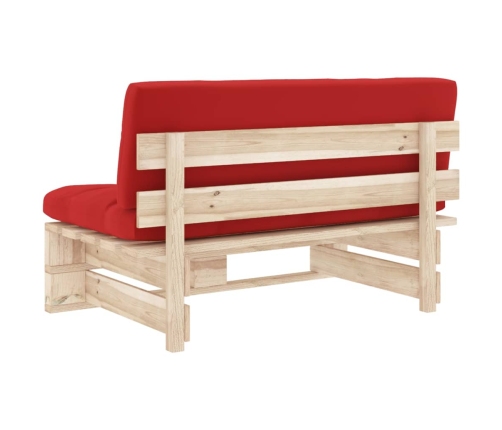 Vidējais Dārza Palešu Dīvāns, Impregnēts Priedes Koks Vidaxl