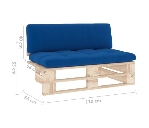 Vidējais Dārza Palešu Dīvāns, Impregnēts Priedes Koks Vidaxl