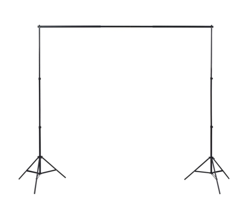 vidaXL fotostudijas komplekts – lampas, lietussargi, fons, reflektori