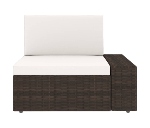 10-Daļīgs Dārza Atpūtas Mēbeļu Komplekts, Brūna Pe Rotangpalma Vidaxl