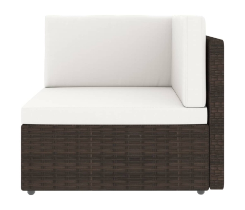 11-Daļīgs Dārza Atpūtas Mēbeļu Komplekts, Brūna Pe Rotangpalma Vidaxl