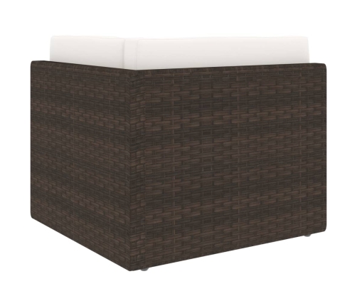 11-Daļīgs Dārza Atpūtas Mēbeļu Komplekts, Brūna Pe Rotangpalma Vidaxl