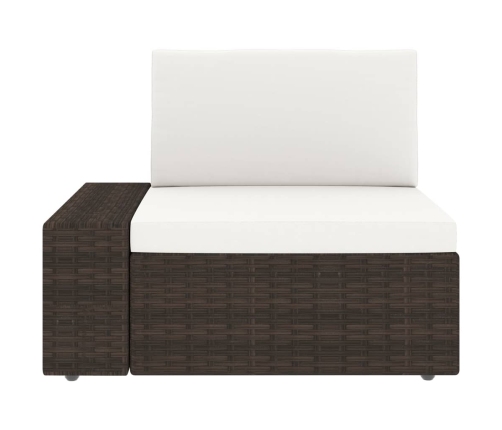 10-Daļīgs Dārza Atpūtas Mēbeļu Komplekts, Brūna Pe Rotangpalma Vidaxl