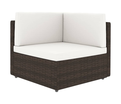 11-Daļīgs Dārza Atpūtas Mēbeļu Komplekts, Brūna Pe Rotangpalma Vidaxl