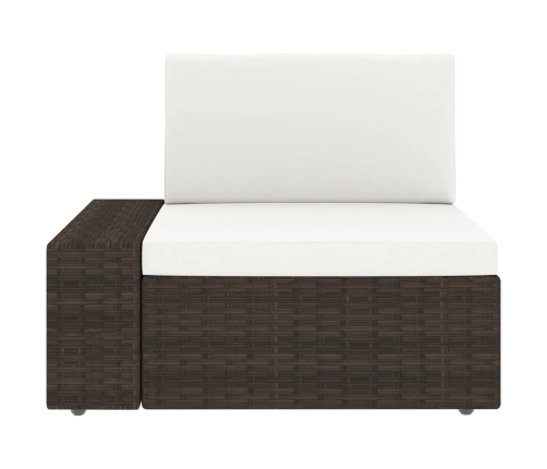 11-Daļīgs Dārza Atpūtas Mēbeļu Komplekts, Brūna Pe Rotangpalma Vidaxl