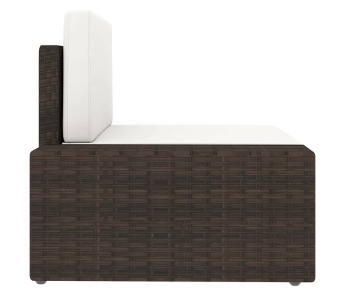 11-Daļīgs Dārza Atpūtas Mēbeļu Komplekts, Brūna Pe Rotangpalma Vidaxl