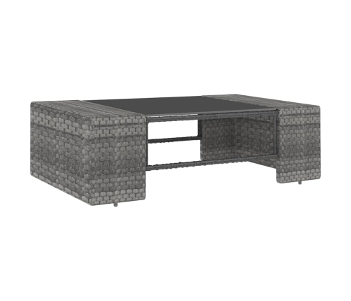 12-Daļīgs Dārza Atpūtas Mēbeļu Komplekts, Pelēka Pe Rotangpalma Vidaxl