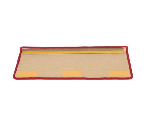 vidaXL kāpņu paklāji, 5 gab., pašlīmējoši, 65x21x4 cm, sarkani