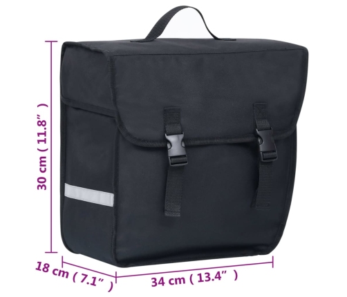 vidaXL velosipēda soma bagāžniekam, ūdensdroša, 21 L, melna