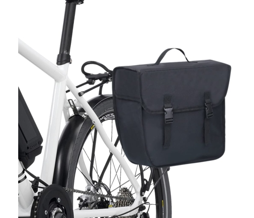 vidaXL velosipēda soma bagāžniekam, ūdensdroša, 21 L, melna