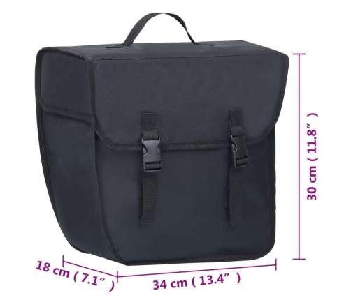 vidaXL velosipēda soma bagāžniekam, ūdensdroša, 21 L, melna