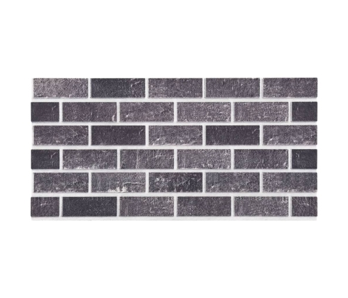 vidaXL 3D sienas paneļi, 11 gab., melnu un pelēku ķieģeļu dizains, EPS