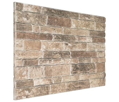 vidaXL 3D sienas paneļi, 10 gab., daudzkrāsainu ķieģeļu dizains, EPS