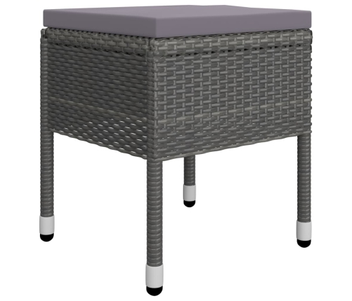 vidaXL 11-daļīgs dārza mēbeļu komplekts, pelēks