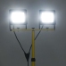 Led Prožektors Ar Statīvu, 2X100 W, Vēsi Balta Gaisma Vidaxl