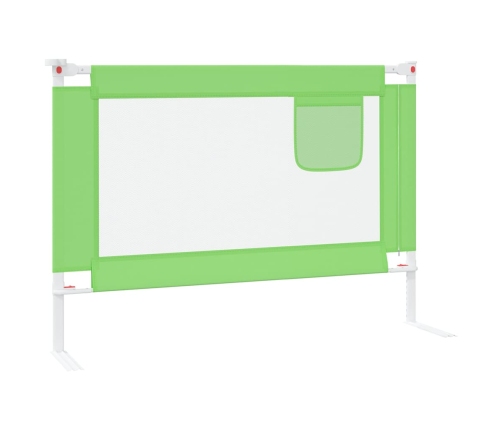 Bērnu Gultas Aizsargbarjera, Zaļa, 90X25 Cm, Audums Vidaxl