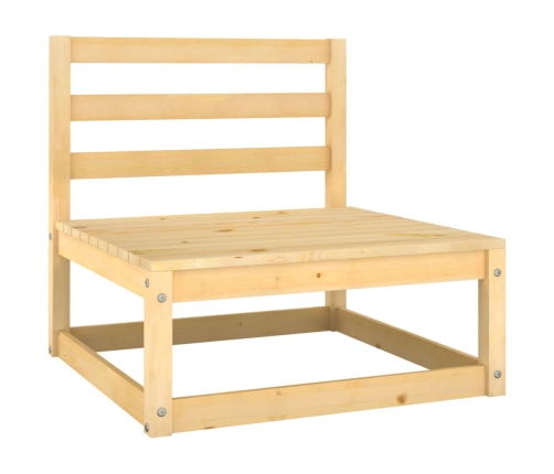 vidaXL vidējie dārza dīvāni ar matračiem, 2 gab., priedes masīvkoks