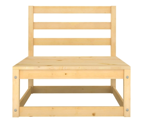 vidaXL vidējie dārza dīvāni ar matračiem, 2 gab., priedes masīvkoks