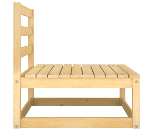 vidaXL vidējie dārza dīvāni ar matračiem, 2 gab., priedes masīvkoks