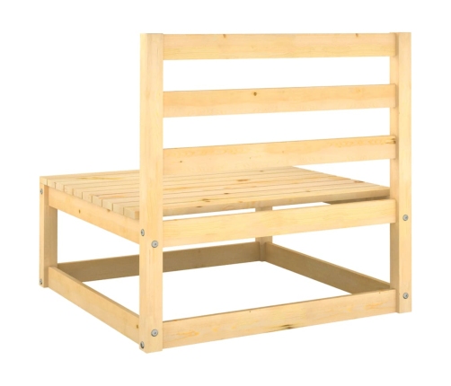 vidaXL vidējie dārza dīvāni ar matračiem, 2 gab., priedes masīvkoks