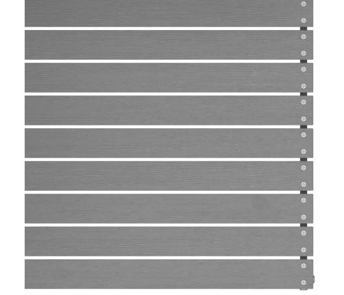 vidaXL vidējie dārza dīvāni ar matračiem, 2 gab., pelēks priedes koks