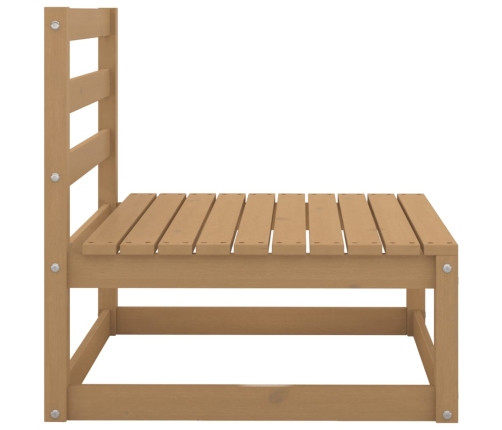 vidaXL vidējie dārza dīvāni ar matračiem, 2 gab., priedes masīvkoks