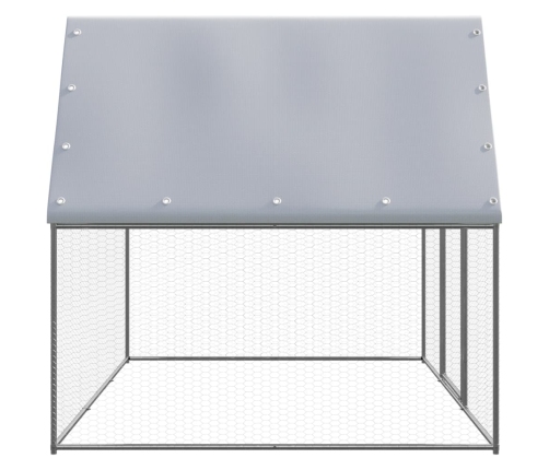 vidaXL vistu būris, 3x2x2 m, cinkots tērauds