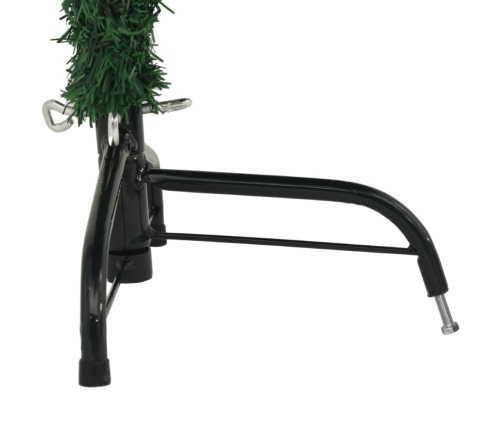 vidaXL mākslīgā Ziemassvētku egle ar statīvu, pusapaļa, 120 cm, PVC