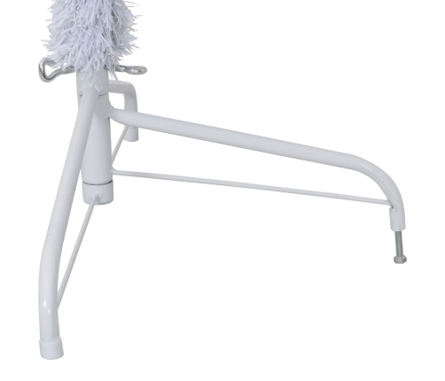 vidaXL mākslīgā Ziemassvētku egle ar statīvu, pusapaļa, 180 cm, PVC