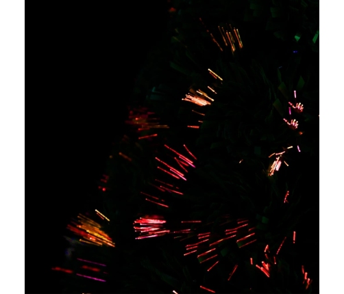 vidaXL izgaismota Ziemassvētku egle ar statīvu, 64 cm, optiskā šķiedra