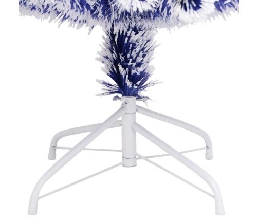 vidaXL izgaismota Ziemassvētku egle, 120 cm, optiskā šķiedra