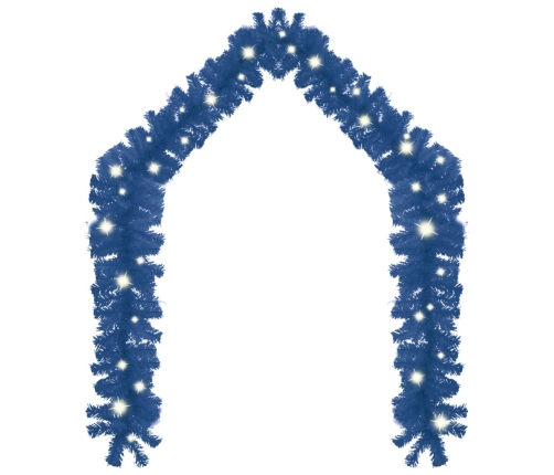 vidaXL Ziemassvētku vītne ar LED lampiņām, 10 m, zila