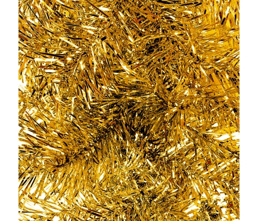 vidaXL Ziemassvētku vītne ar LED lampiņām, 5 m, zeltaina